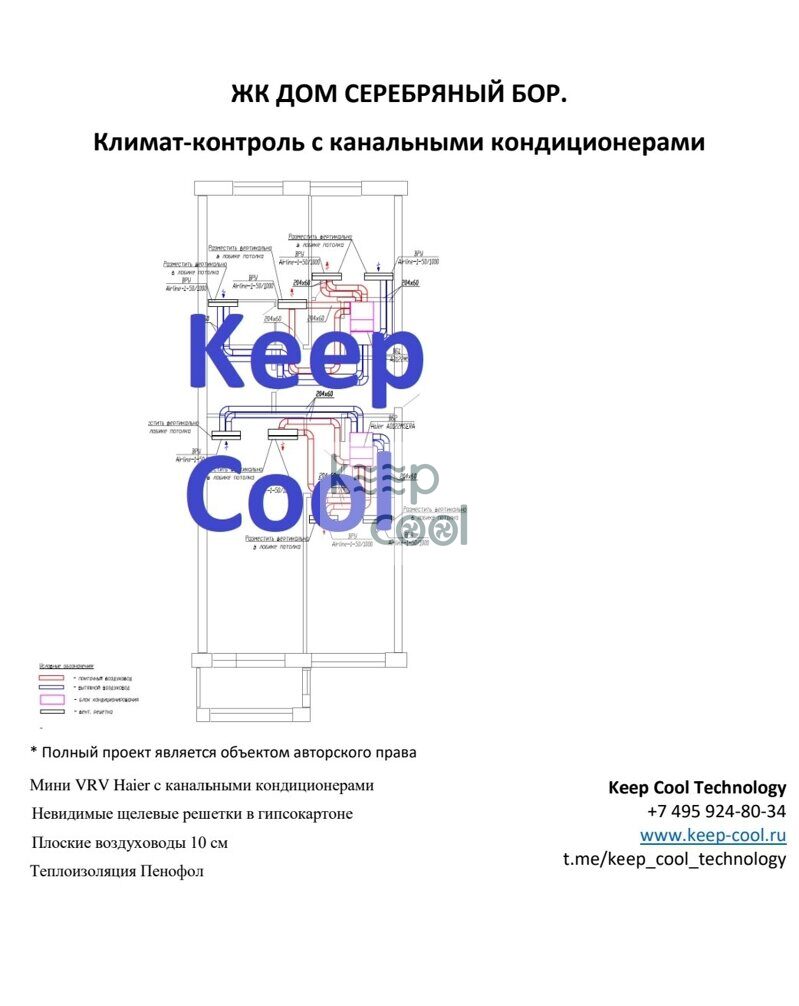 Дом Серебряный Бор кондиционирование